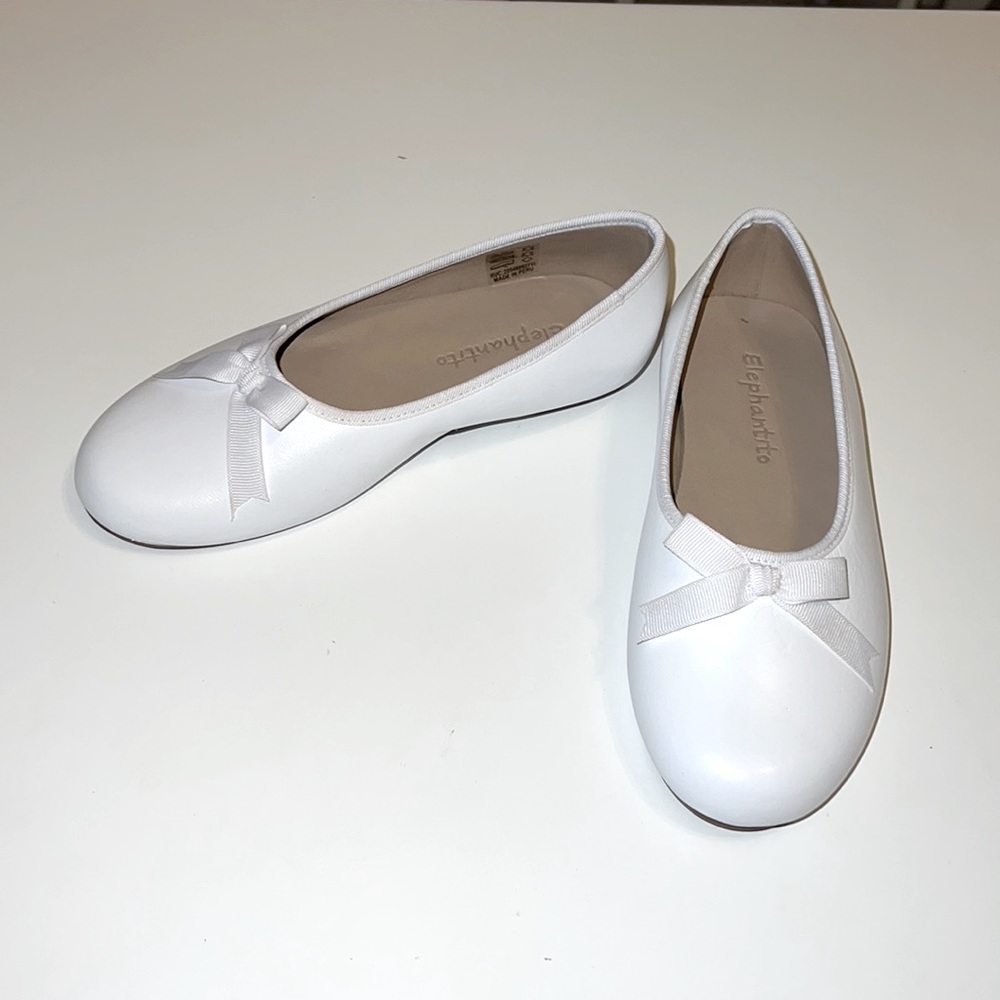 NWT Elephantito size 10 Toddler white leather shoes - Picture 2 of 7